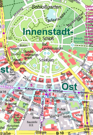 Karlsruher Stadtplan